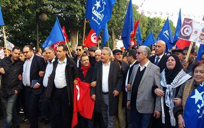 Célébrations du 14-Janvier à l'avenue Habib Bourguiba