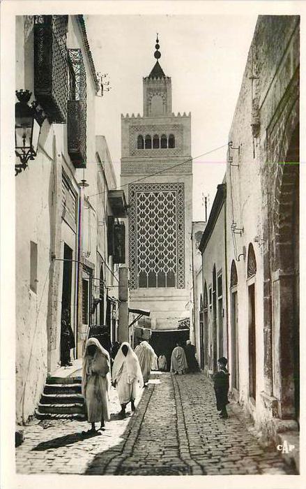 TUNISIE tunis rue sidi ben arous 2 scans