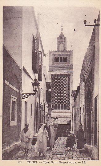 Rue Sidi Ben-Arous, Tunis, Tunisia, Africa, 1910-1920s