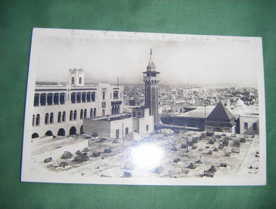 cpa tunis vue generale et le minaret de sidi ben arous -4204-