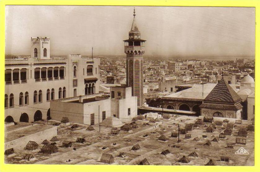 -Tunis-cpan-Vue générale et le Minaret de Sidi ben Arous-