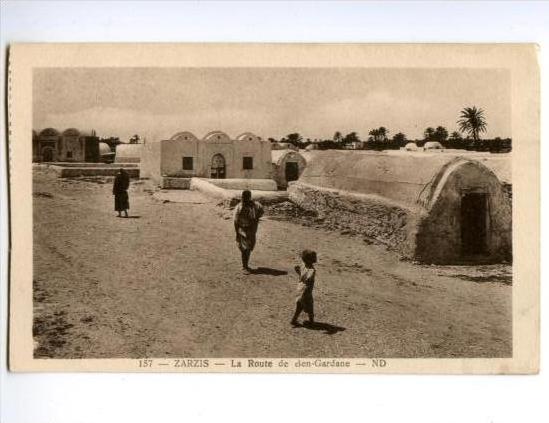 138676 Tunisia ZARZIS Road Route de Ben-Gardane Vintage PC