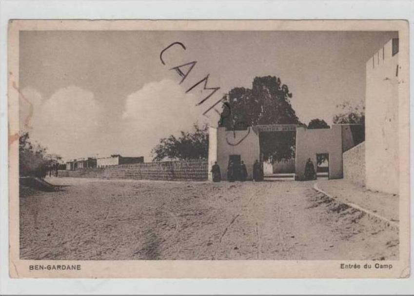 TUNISIE - BEN GARDANE - Entrée du Camp (animée 1941)