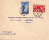 FRANCE JOLIE LETTRE COLOMBES VILLAGE OLYMPIQUE POUR LA SUISSE 1924