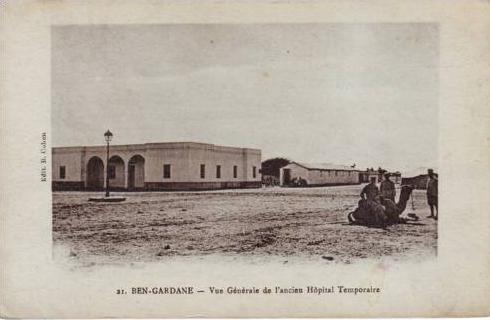 CPA. TUNISIE BEN-GARDANE ANCIEN HÔPITAL TEMPORAIRE 1917/GUERRE 14-18/MILITAIRES FRANCE