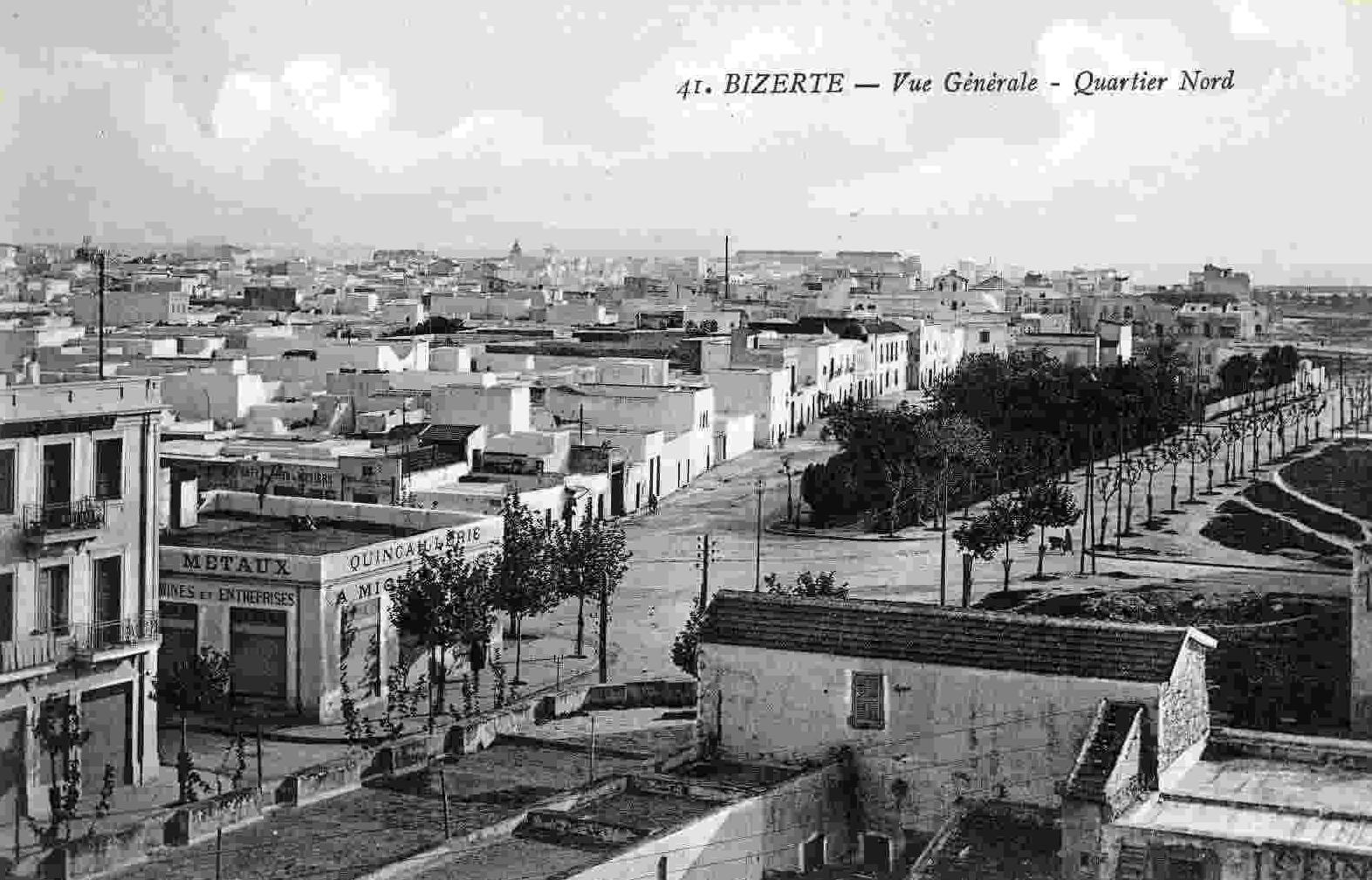 BIZERTE - Vue générale Quartier Nord