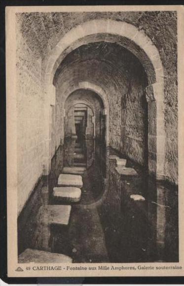 TG)67) Carthage Fontaine aux Mille Amphores, Galerie souterraine