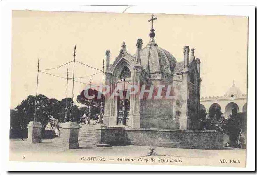 Tunisie Carthage CPA Ancienne chapelle Saint Louis