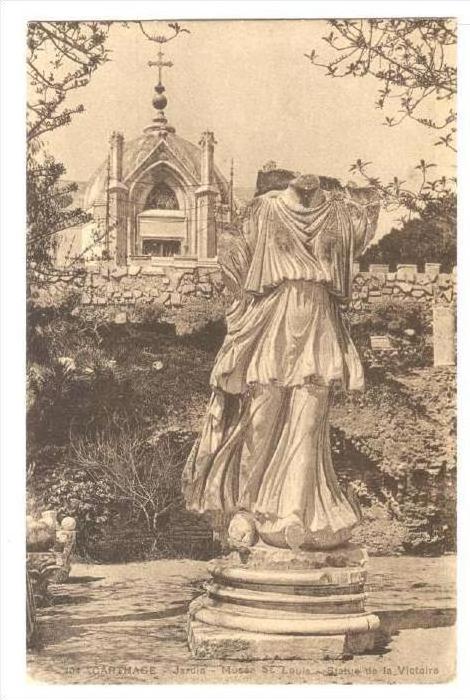 Jardin, Musee St. Louis, Statue De La Victoire, Carthage, Tunisia, Africa, 1900-1910s