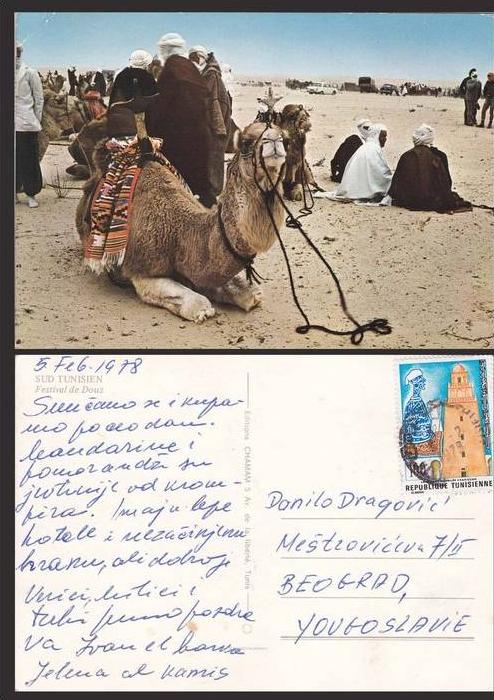 TUNISIA SUD TUNISIEN FESTIVAL DE DOUZ POSTCARD - D14700