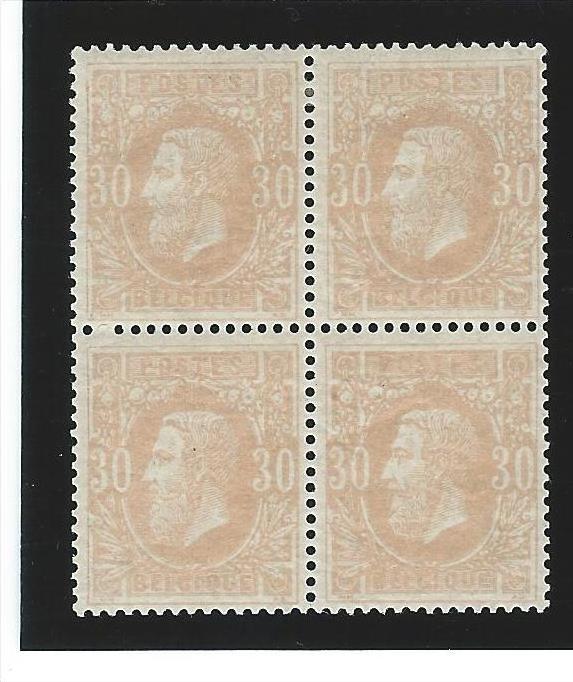 Belgie ... OBP ... 33 blok 4 ..... */** .... 2 zegels/timbres **