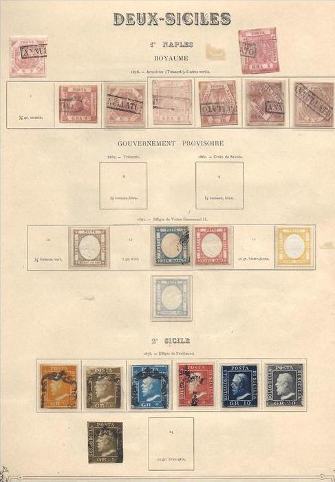 ITALY NAPOLI , SICILIA , ROMAGNE , SARDEGNA , STATO PONTIFICIO ETC COLLECTION HCV