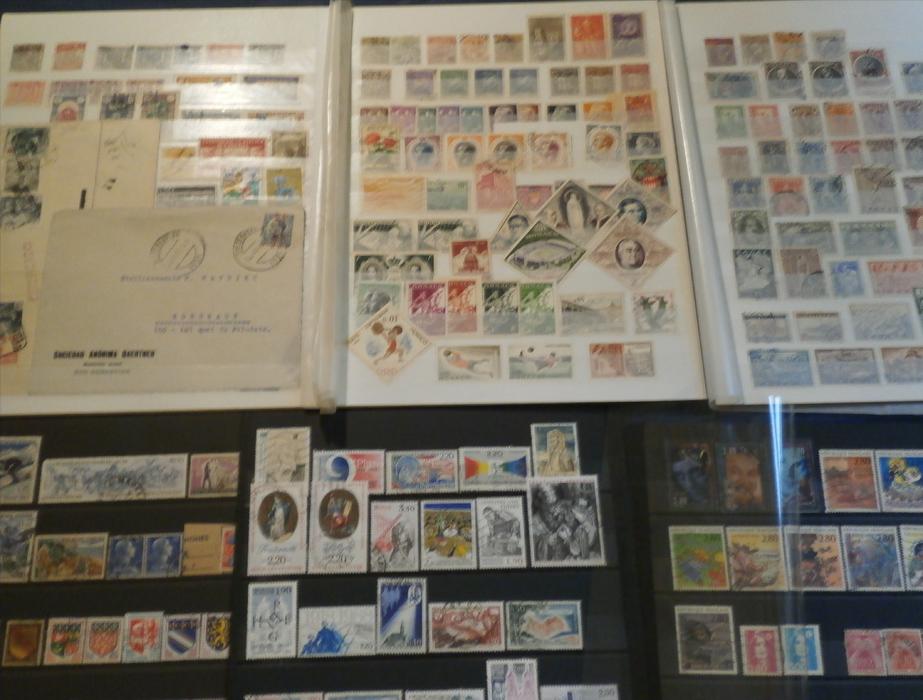 À partir d'1€ ESPAGNE, PORTUGAL, FRANCE MODERNE, MONACO, GRÈCE et CYPRE LETTRES, TIMBRES sur FRAGMENTS etc .