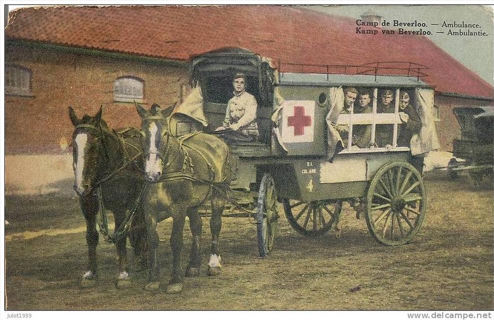 BEVERLO ..-- BOURG - LEOPOLD ..-- L ´ Ambulance . Vers LESSINES ( Van den heycken ) . Voir verso .