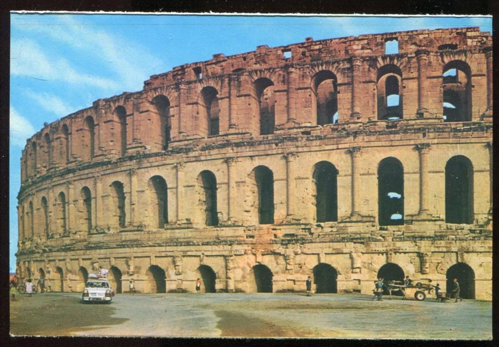 CPM TUNISIE EL JEM AMPHITHEATRE ROMAIN / éditions kahia N° 1573