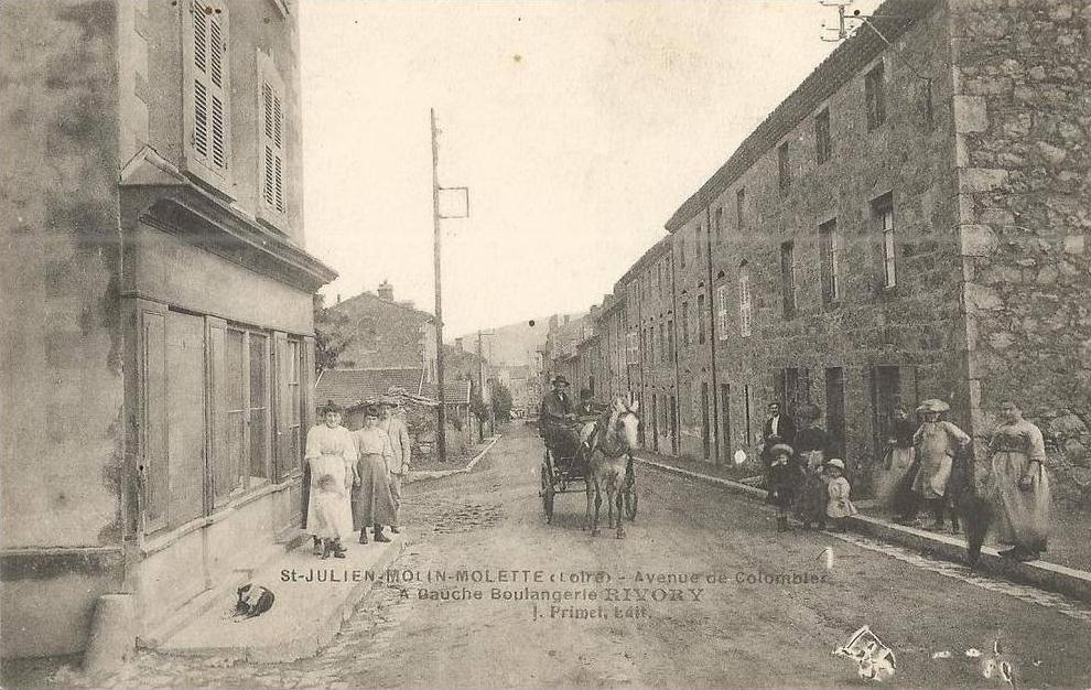 Saint - Julien - Molin -Molette Boulangerie Rivory Avenue de Colombler CPA