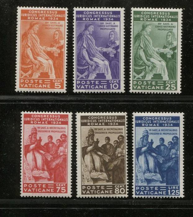 Vaticaan 1935 Michel 45-50 ** Cat. 700