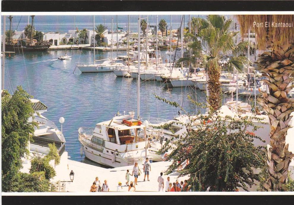 TUNIS PORT EL KANTAOUI. HAMMAM SOUSSE.COLLECTION POSTCARD, RARE POSTCARD, PERFECT SHAPE- UNUSED