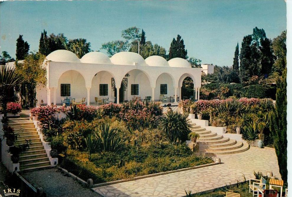 Hotel Fourati, Hammamet, Tunisia Tunisie postcard used posted to UK 1968 nice stamp