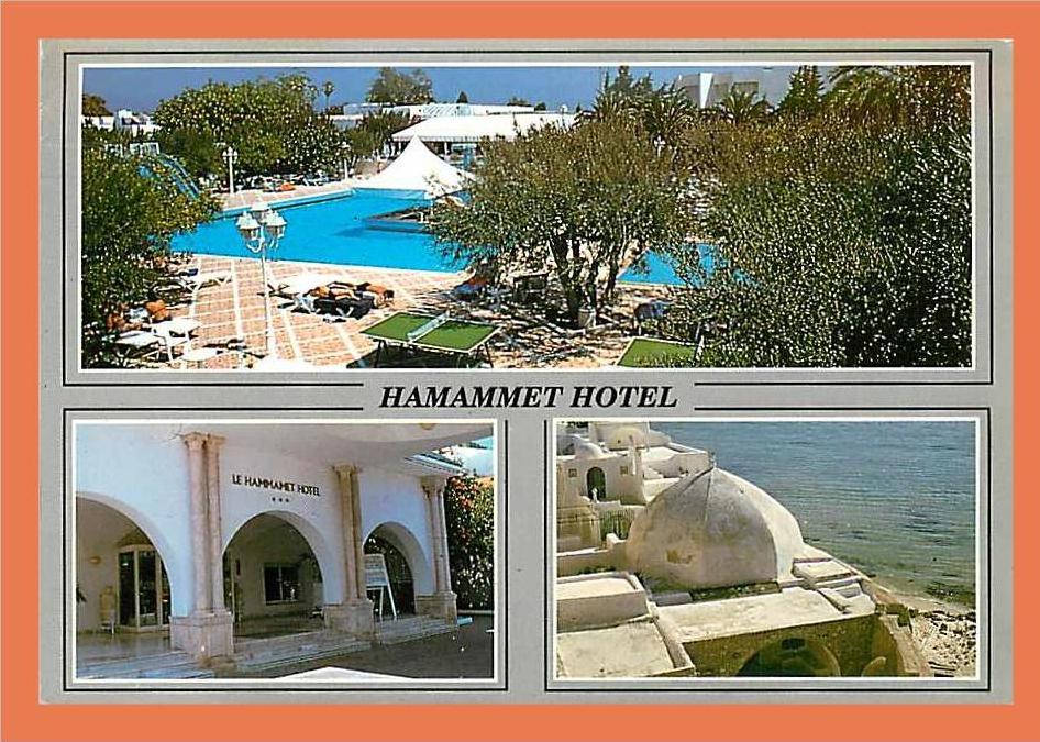 HAMMAMET Hotel / Multivues / Timbre au dos Philex France