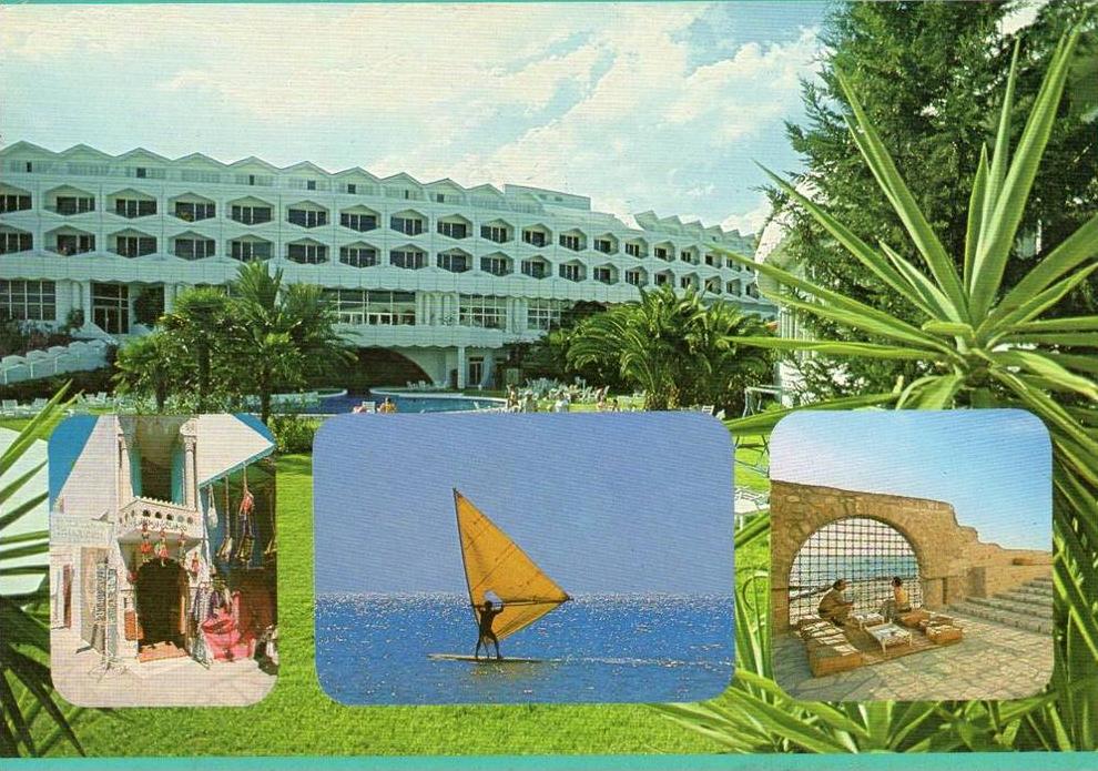 Hammamet et l'hôtel Phénicia ( planche à voile