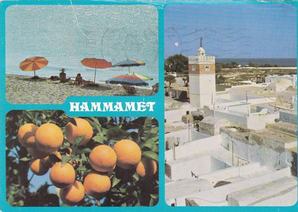 cp , TUNISIE , HAMMAMET , Multi-Vues