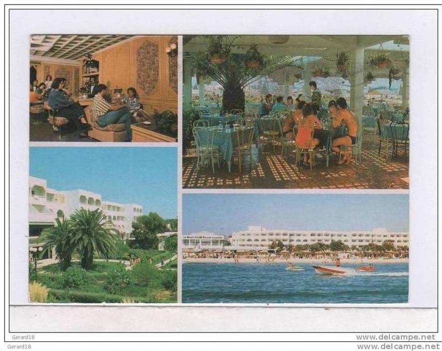 (tunisie) Hotel les Orangers Beach Hammamet 1990