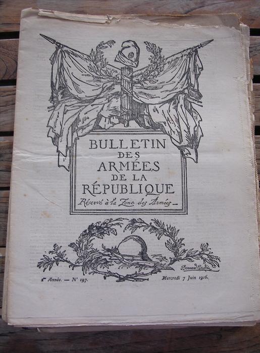 Bulletin des Armées de la République 1916-1917