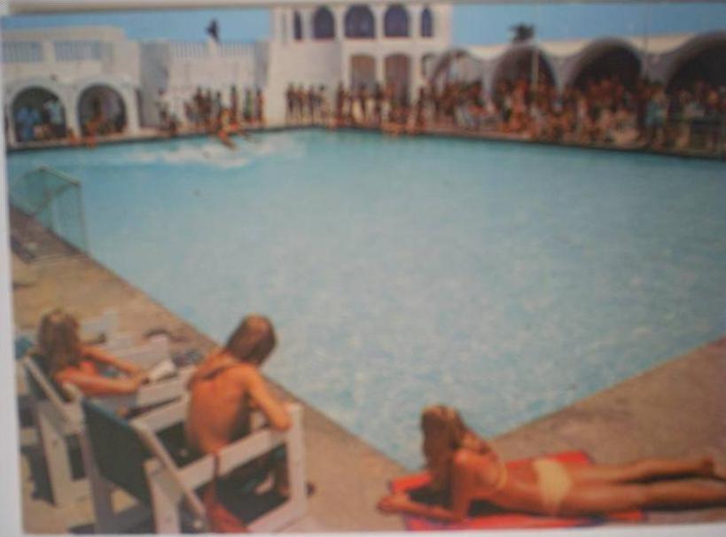 C. Postale TUNISIE - KORBA - CLUB MEDITERRANEE - La Piscine (1975)