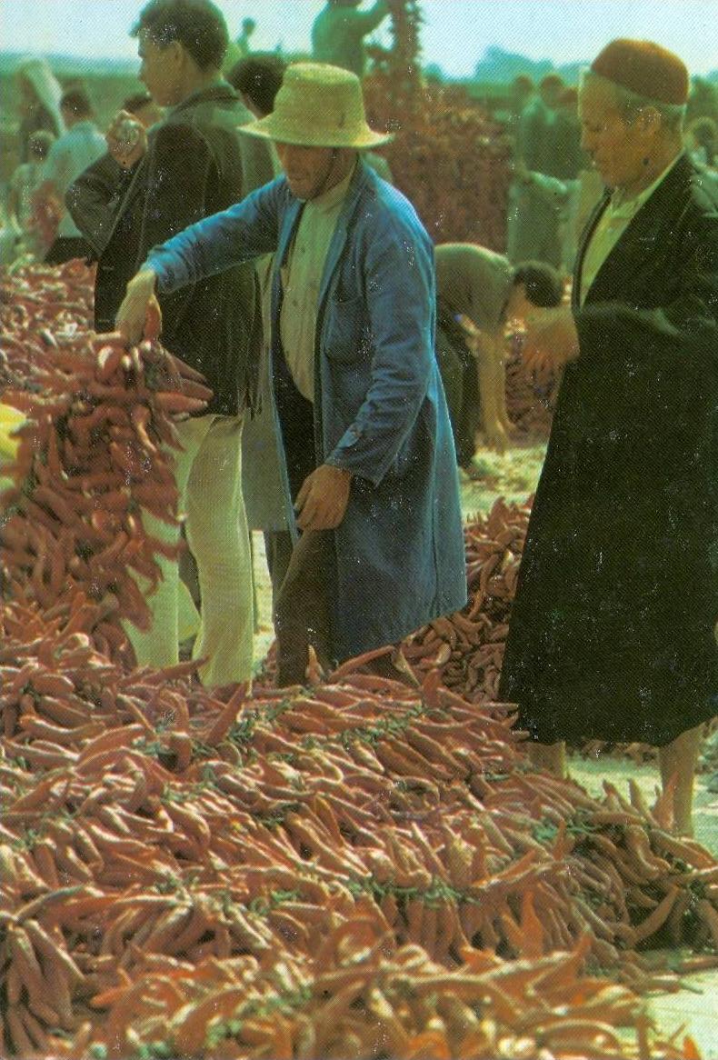 Tunisie - Korba - Le Marché aux Piments - réf. ETRAN-CPM 87