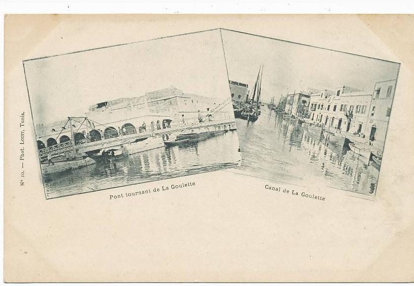 Pont Tournant et Canal de La Goulette No 10 Phot Louis avant 1903