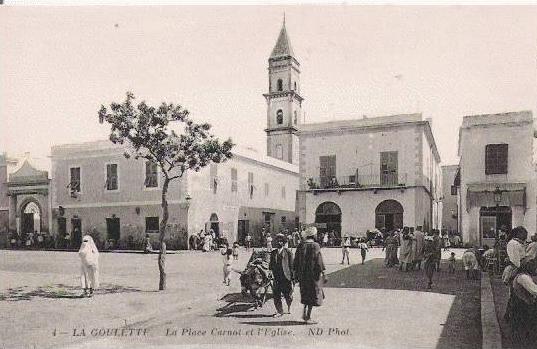 LA GOULETTE 4 LA PLACE CARNOT ET L'EGLISE (BELLE ANIMATION)