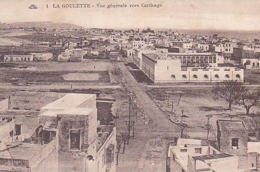 TUNISIE.LA GOULETTE.VUE GENERALE VERS CARTHAGE