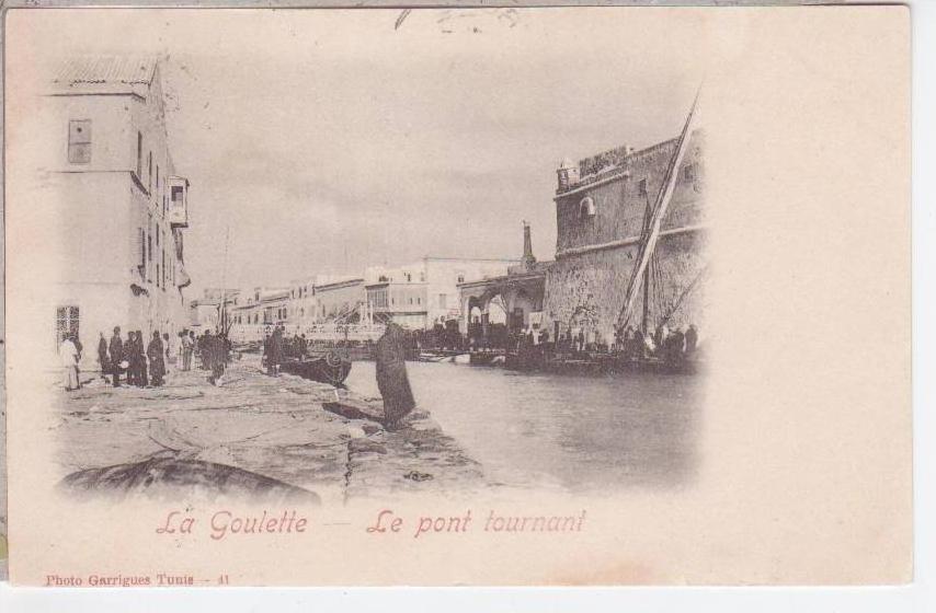 TUN.040/ LA GOULETTE - Le pont tournant