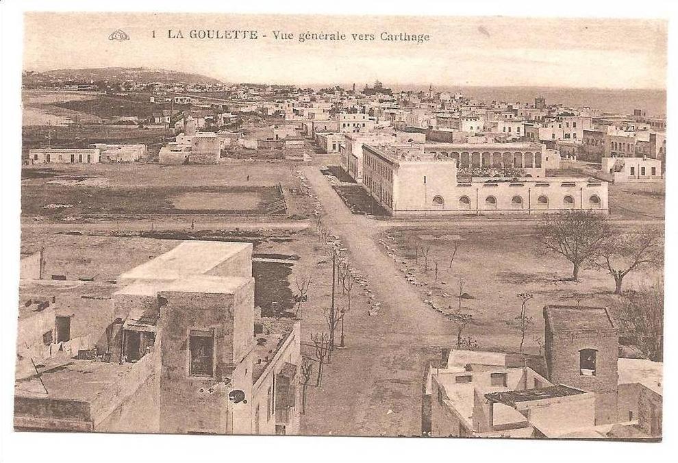 TUNISIE LA GOULETTE vue générale vers carthage