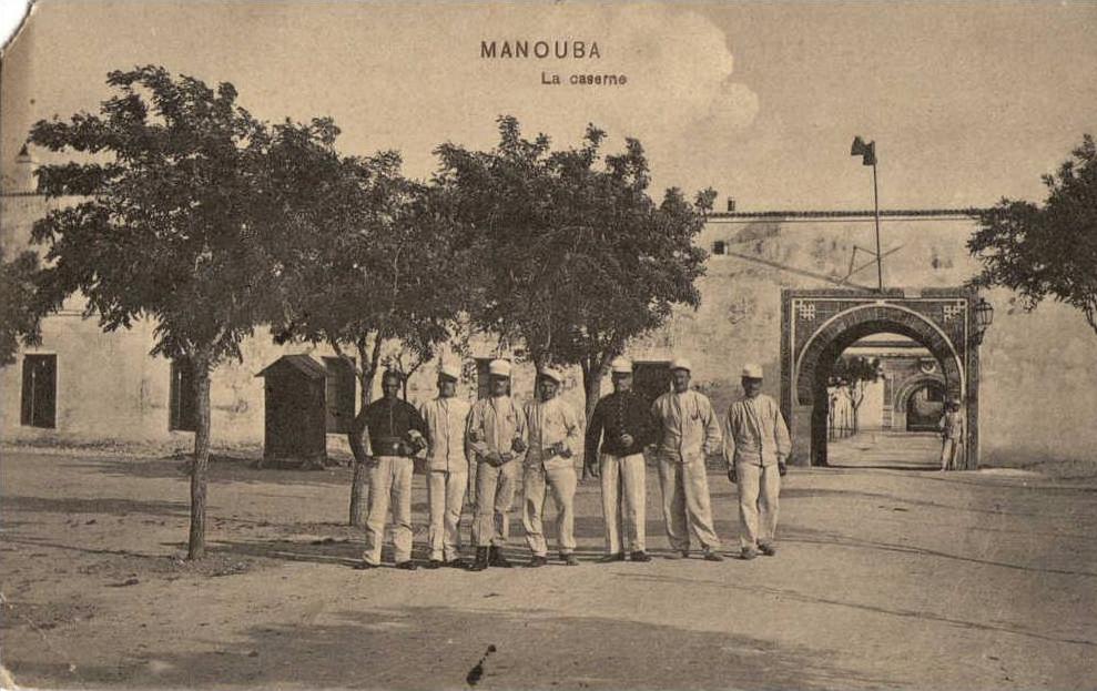 MANOUBA LA CASERNE SOLDATS TAMPON 25 EME SECTION DE COMMIS ET OUVRIERS