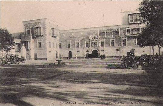 LA MARSA 25 FACADE DE LA RESIDENCE BEYLICALE 1915