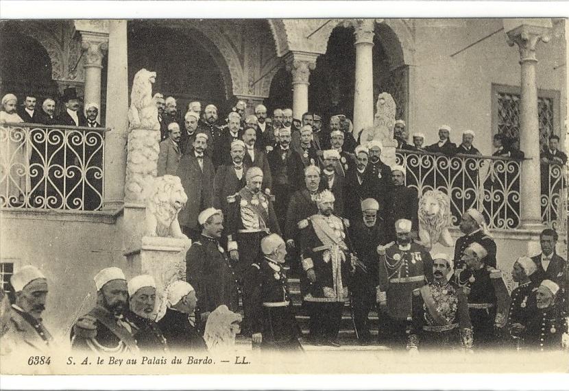 Carte Postale Ancienne Tunisie - S.A. le Bey au Palais du Bardo