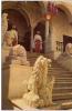 Carte Postale TUNIS LE BARDO Escalier Monumental Lion en pierre Gardes