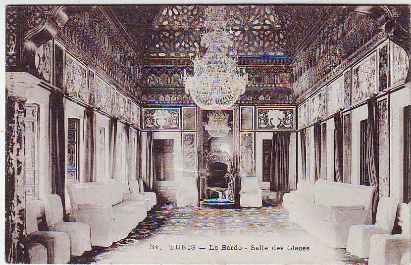 TUNIS . LE BARDO SALLE DES GLACES