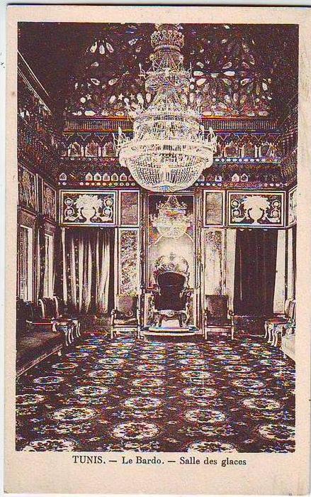 TUNIS. LE BARDO . SALLE DES GLACES