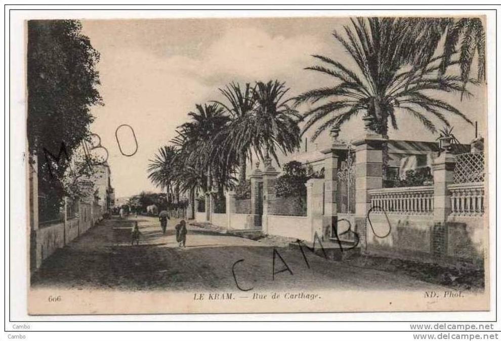 TUNISIE LE KRAM- L´Oasis - Rue de Carthage (animée)