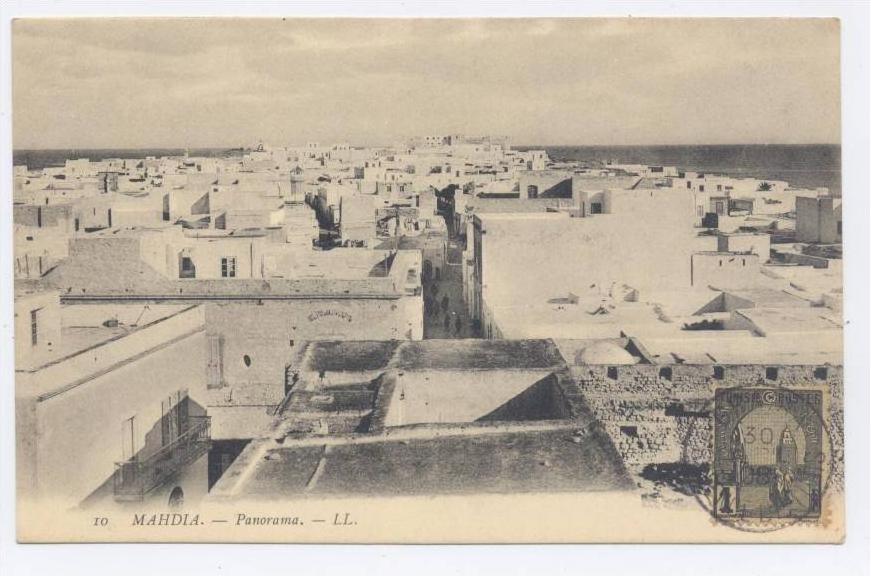 TUNISIE - MAHDIA * RARE ** MEMBRE de Clubs CARTOPHILES de 1900.(de VATHAIRE APN n° 3242..).*** VOIR DOS