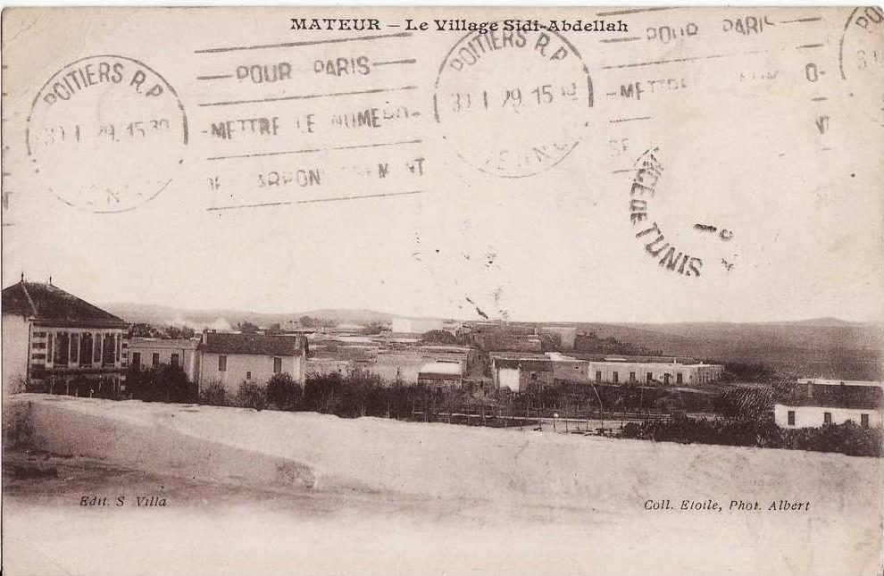 Mateur.Le Village Sidi-Abdellah.1929