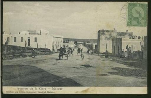 TUNISIE MATEUR / Avenue de la gare /