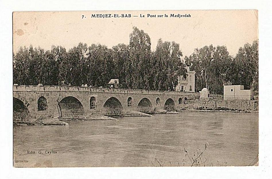 CPA Medjez el bab le pont sur la medjerdah, tunisie, 1914,